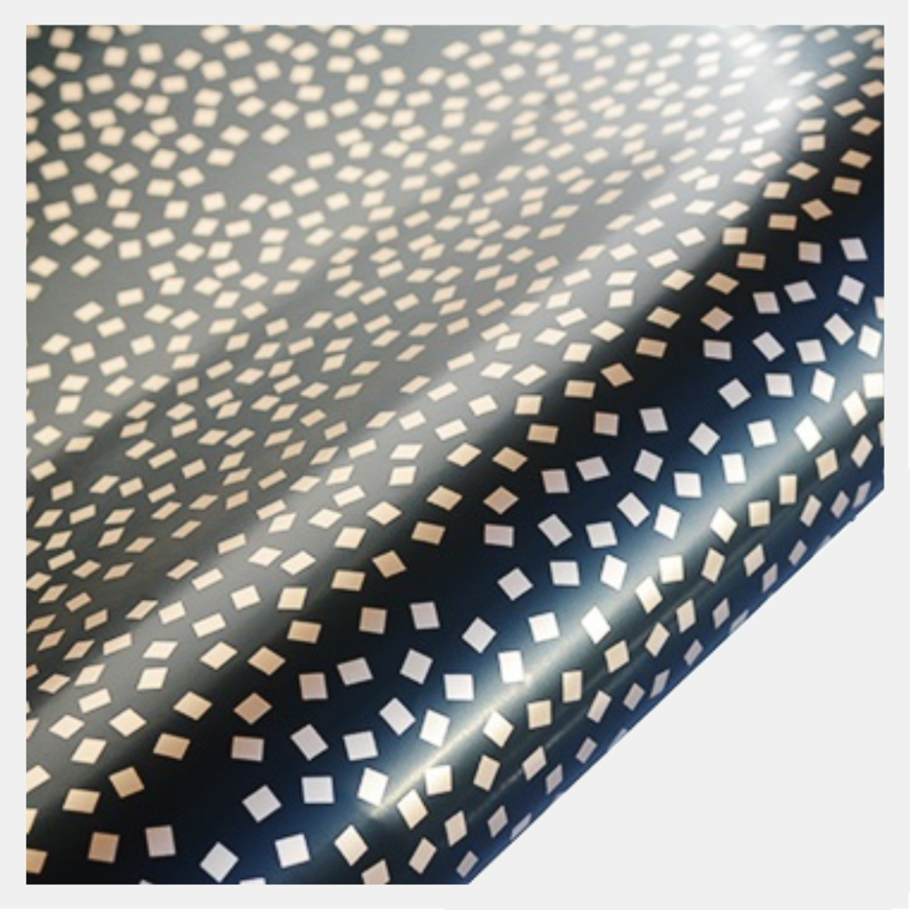 hiPP | Square Confetti Wrapping Paper - Black & Gold | Shut the Front Door