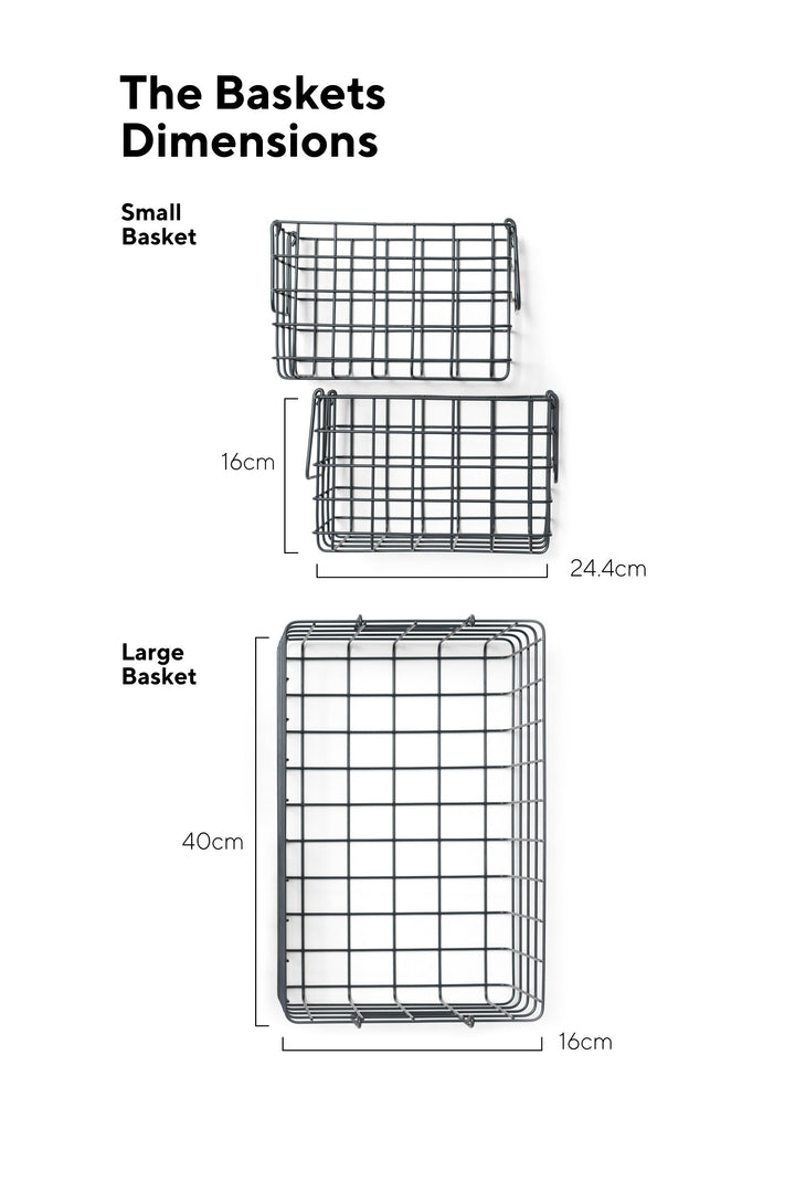 Mustard | Basket Small - Slate | Shut the Front Door