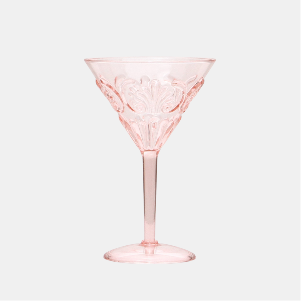 INDIGO LOVE | Flemington Acrylic Martini Glass - Pink | Shut the Front Door