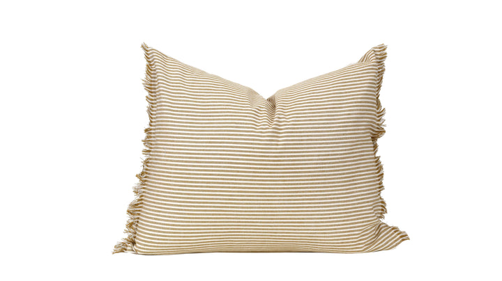 Raine & Humble | Abby Stripe Cushion - Mustard | Shut the Front Door
