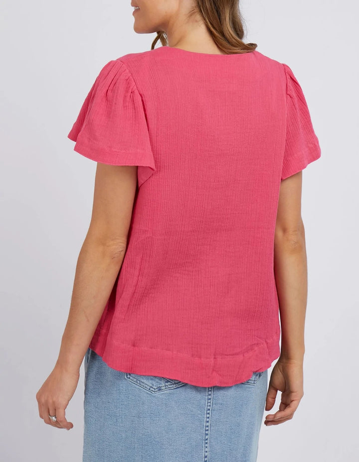 Elm Knitwear | Elodie Top - Melon | Shut the Front Door