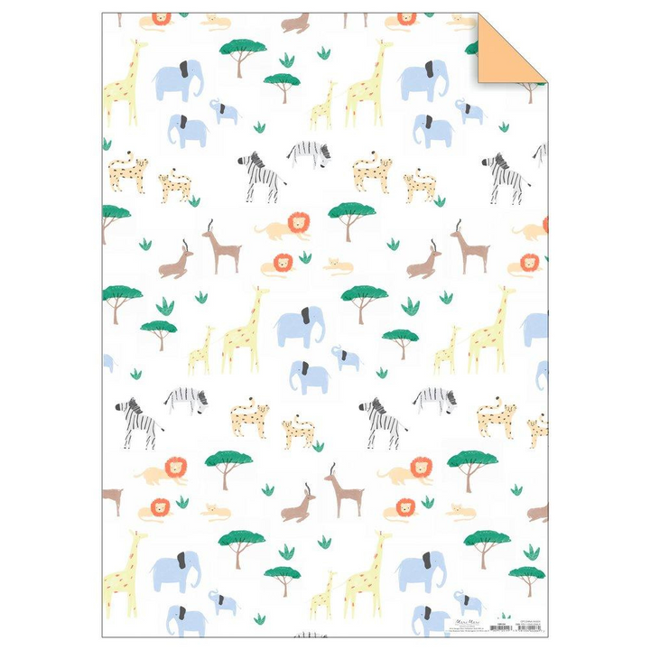 Meri Meri | Gift Wrap Sheet Safari | Shut the Front Door