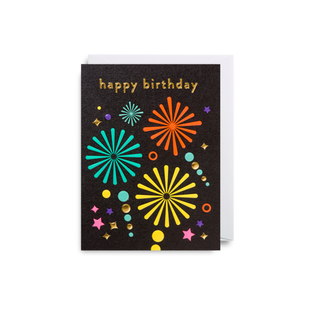 Lagom | Card Happy Birthday Fireworks | Shut the Front Door