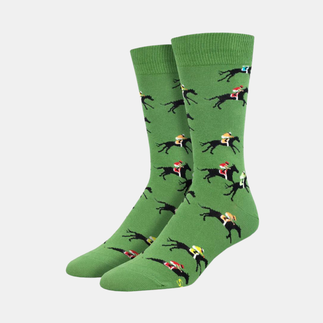 Socksmith | Men's Front Runner Socks - Green | Shut the Front Door