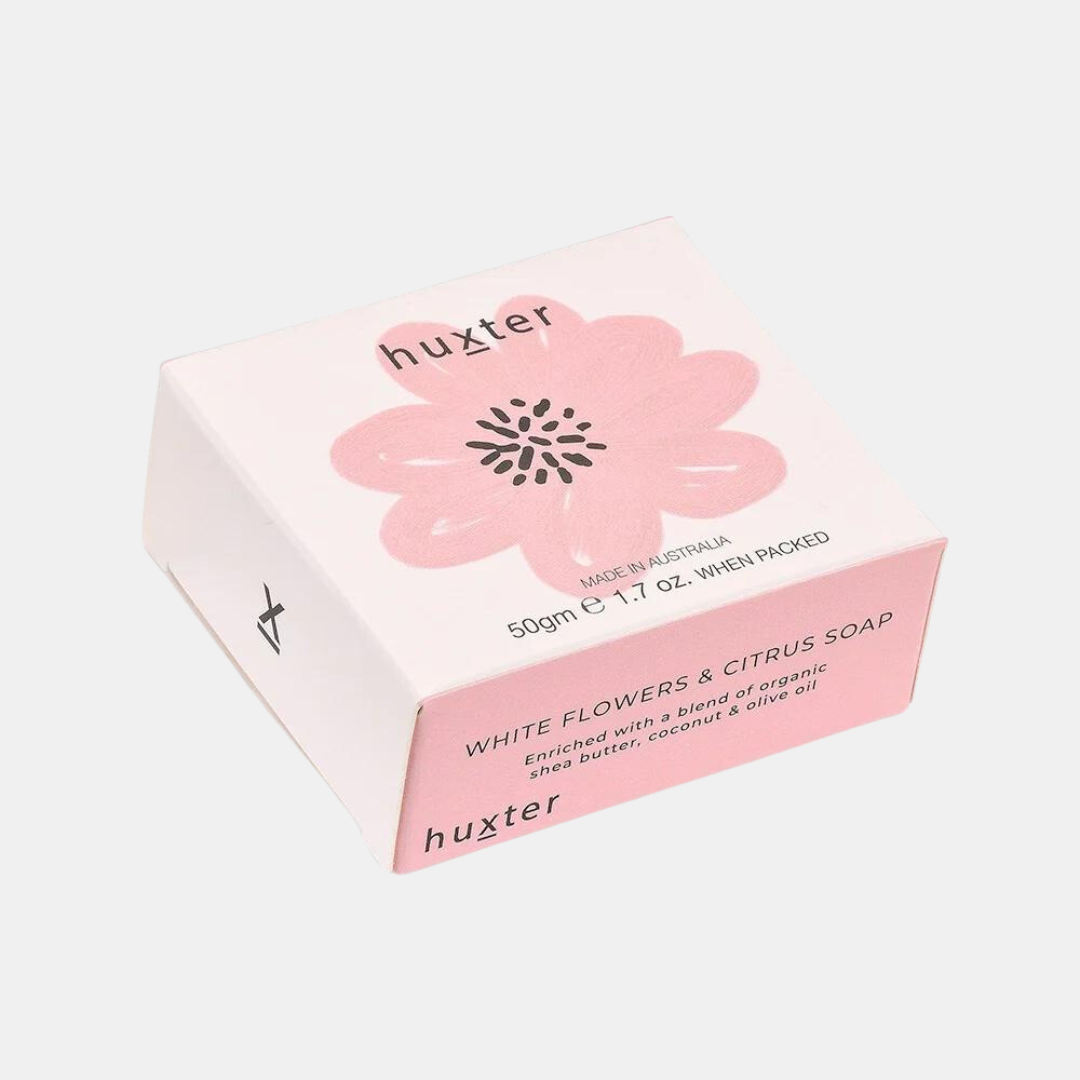 Huxter | Mini Boxed Guest Soap Pastel Pink - White Flower & Citrus | Shut the Front Door