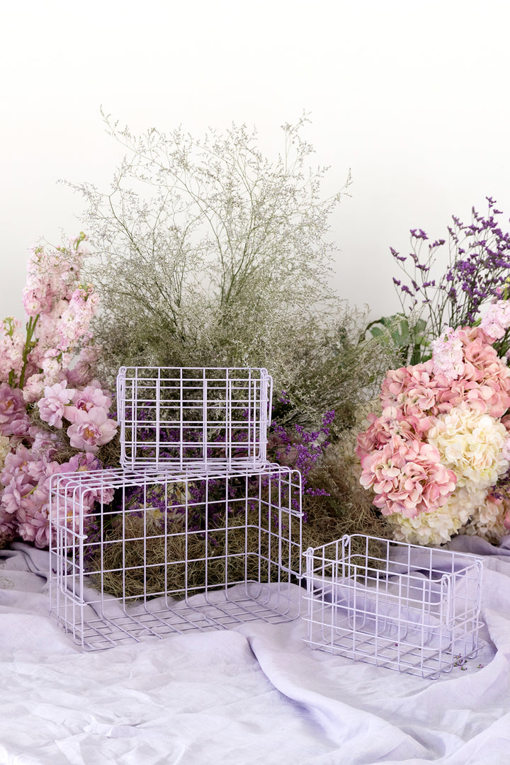 Mustard | Basket Large - Lilac | Shut the Front Door