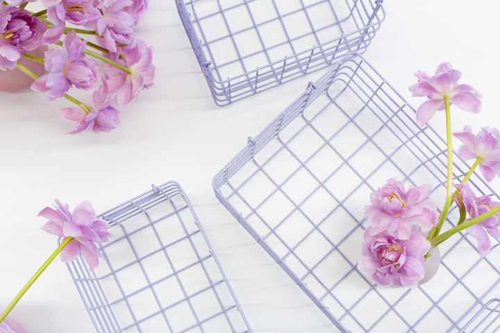 Mustard | Basket Large - Lilac | Shut the Front Door