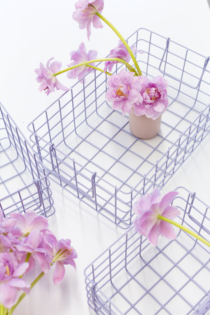 Mustard | Basket Large - Lilac | Shut the Front Door
