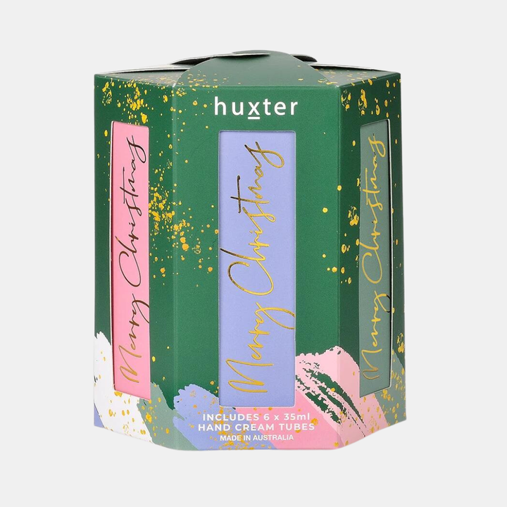 Huxter | Mini Tri Bon Bon Hand Cream Gift Box - Green Xmas Baubles | Shut the Front Door