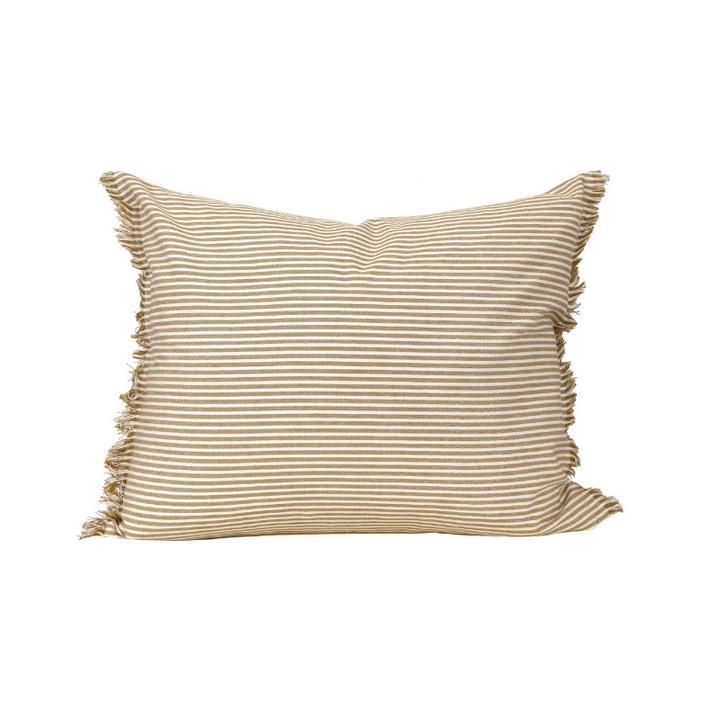 Raine & Humble | Abby Stripe Cushion - Mustard | Shut the Front Door