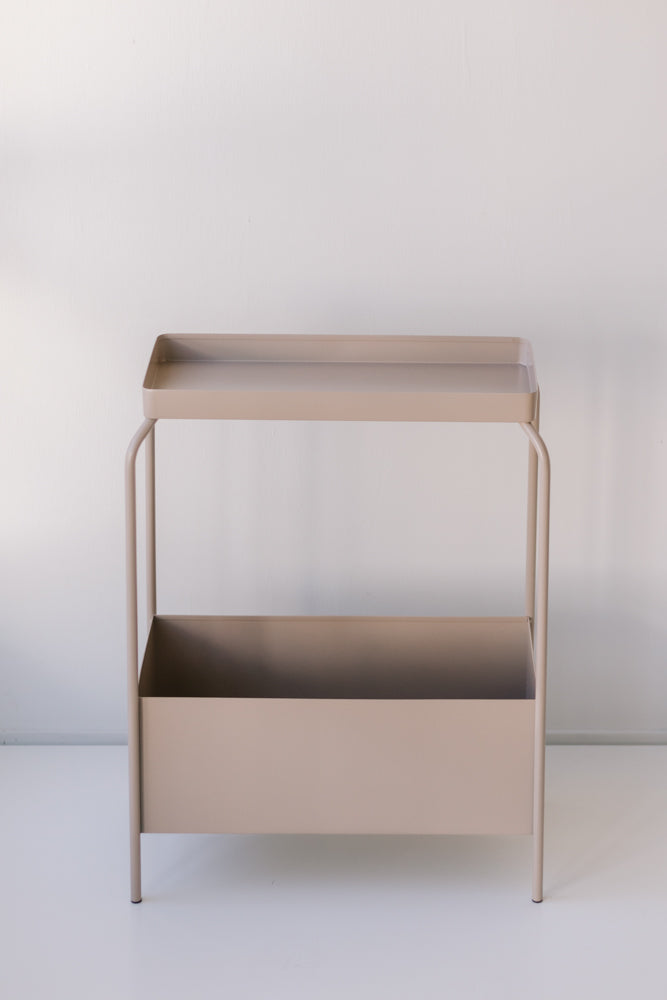 Garcia | Metal Planter Stand - Latte | Shut the Front Door