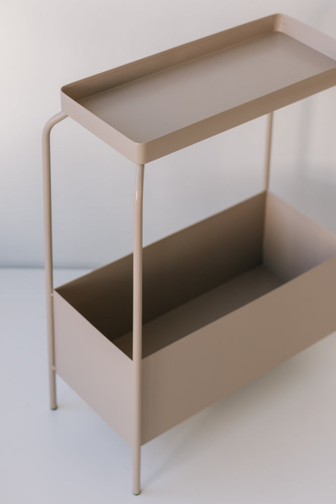 Garcia | Metal Planter Stand - Latte | Shut the Front Door