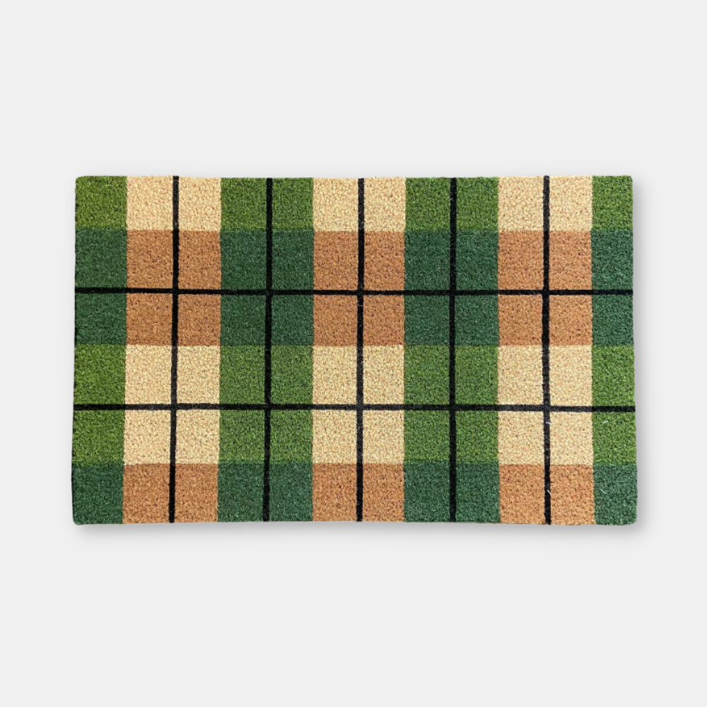 Garcia | Doormat - Coir - Plaid | Shut the Front Door