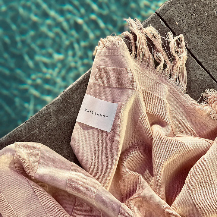 Sunnylife | Luxe Towel - Surf Salmon | Shut the Front Door