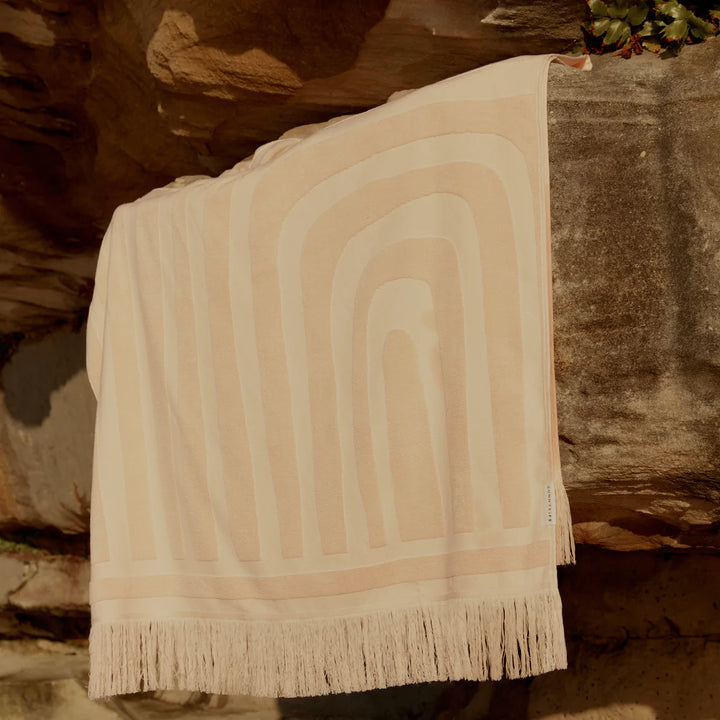 Sunnylife | Luxe Towel - Surf Salmon | Shut the Front Door
