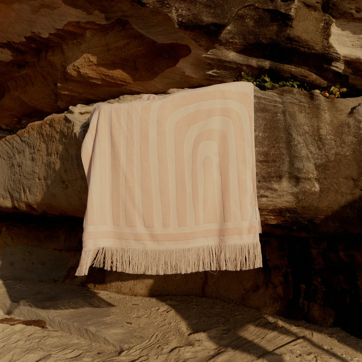 Sunnylife | Luxe Towel - Surf Salmon | Shut the Front Door