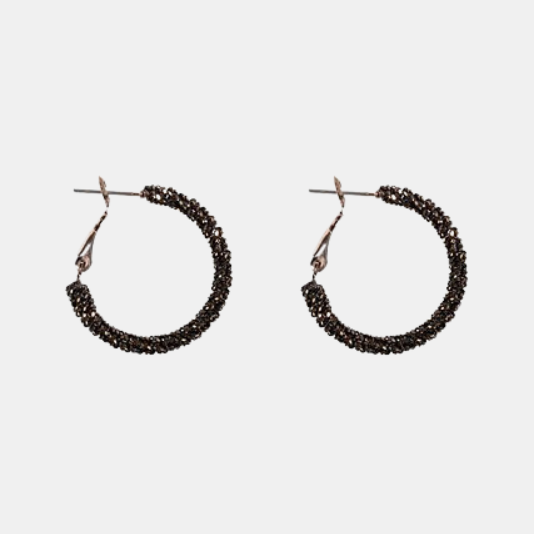 Antler NZ | Gwin Hoop Earring - Black | Shut the Front Door