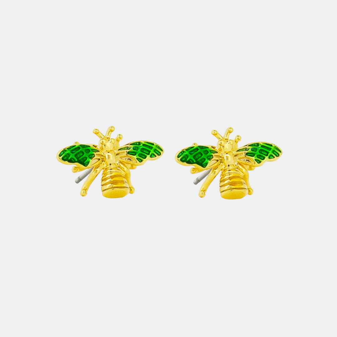 Tiger Tree | Earring Little Green Winged Bee | Shut the Front Door