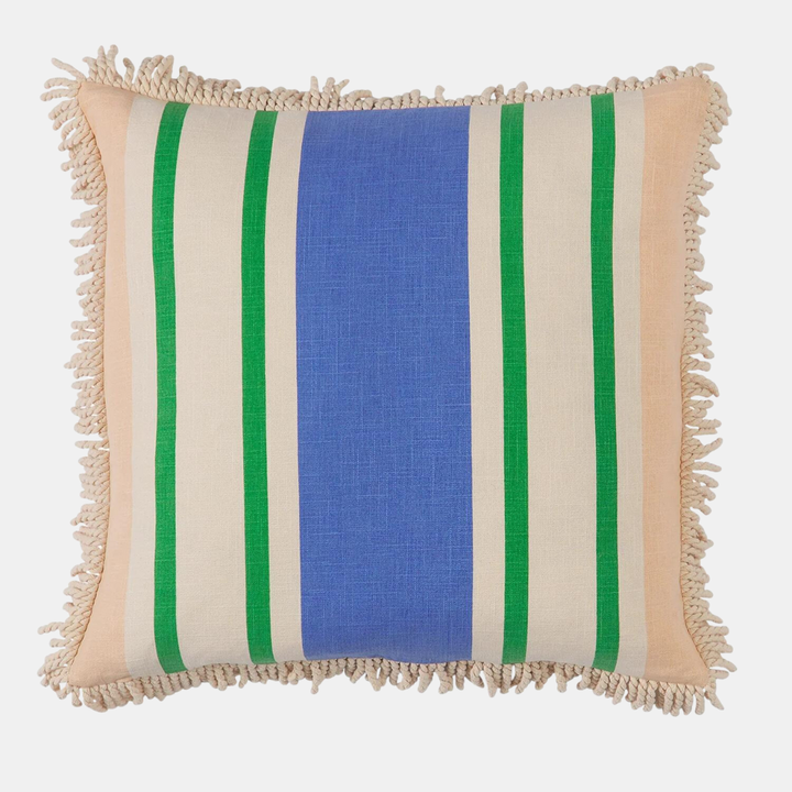 SAGE & CLARE | Tishy Fringe Cushion Cantaloupe | Shut the Front Door