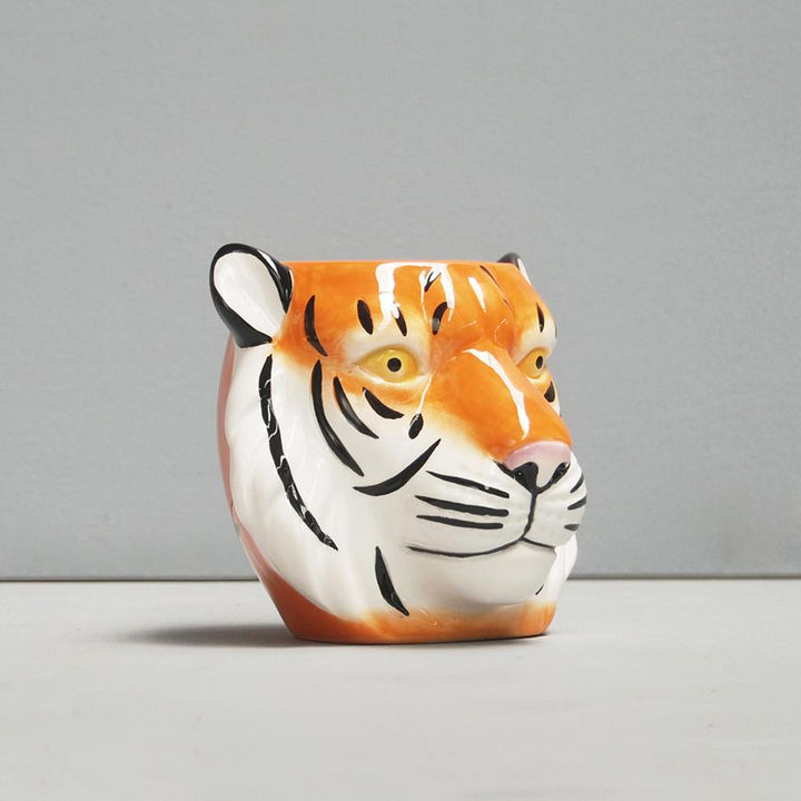 White Moose | Ceramic Planter - Tiger | Shut the Front Door