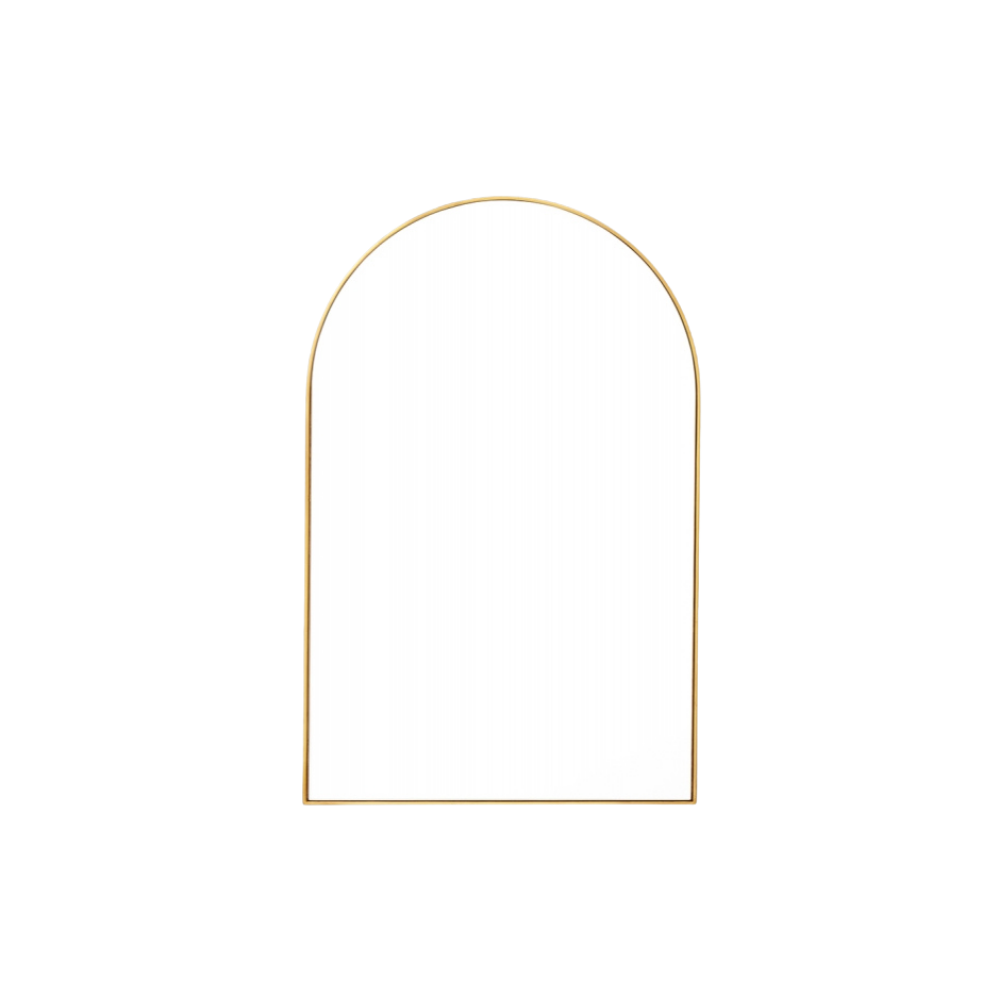 Middle of Nowhere | Bjorn Arch Mirror Brass 55x85cm | Shut the Front Door