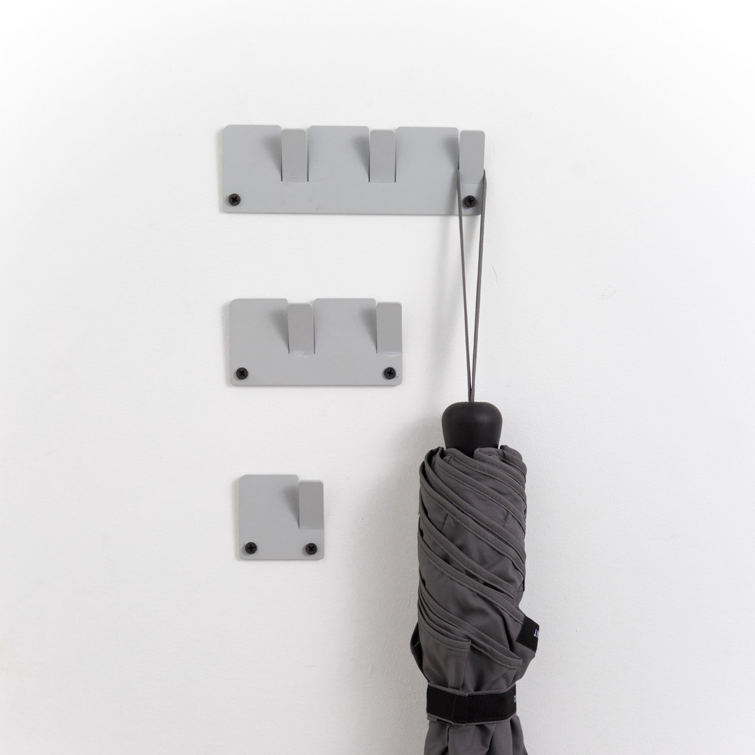 Garcia | Alfa Wall Hooks Set 3 - Warm Grey | Shut the Front Door