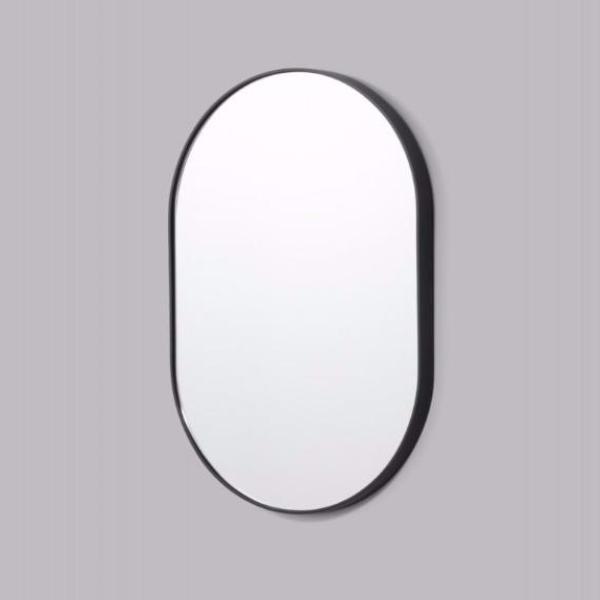 Middle of Nowhere | Bjorn Oval Mirror  Black 50 x 75 cm | Shut the Front Door