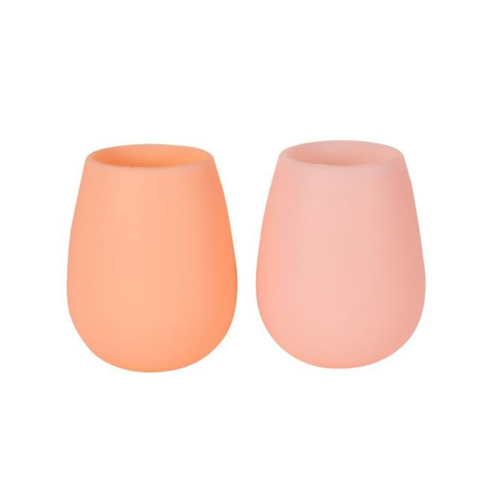 Fegg | Foldable Wine Glasses - Peach/Petal | Shut the Front Door