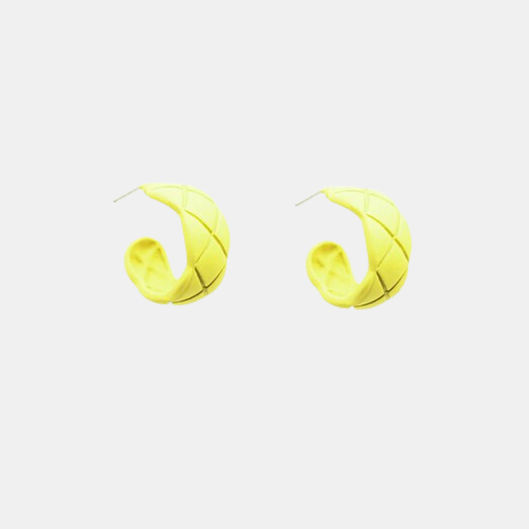 Neon Yellow Earrings Shut the Front Door