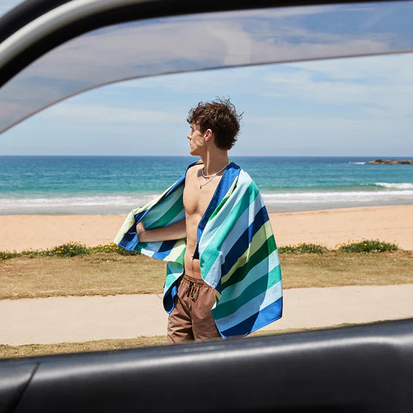 Dock & Bay | Beach Towel Summer Collection - LG Cool Lagoon | Shut the Front Door