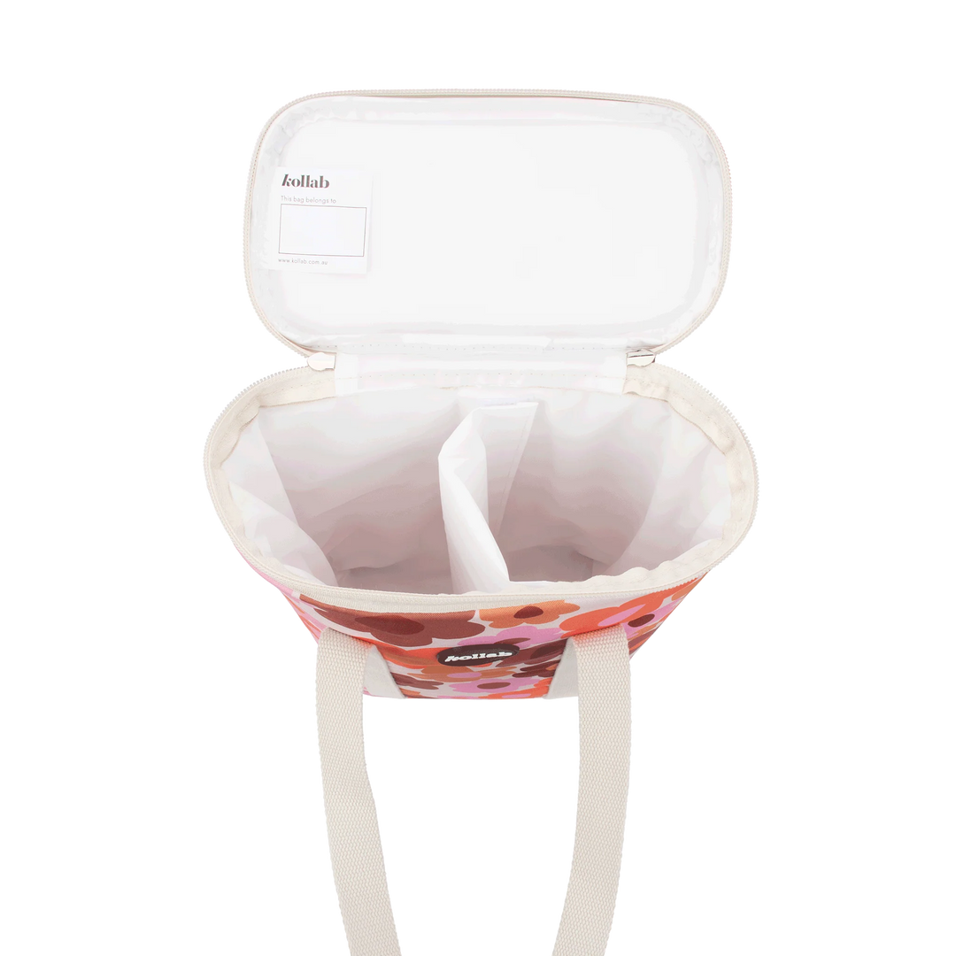 Holiday Wine Cooler Bag - Mod Blossom