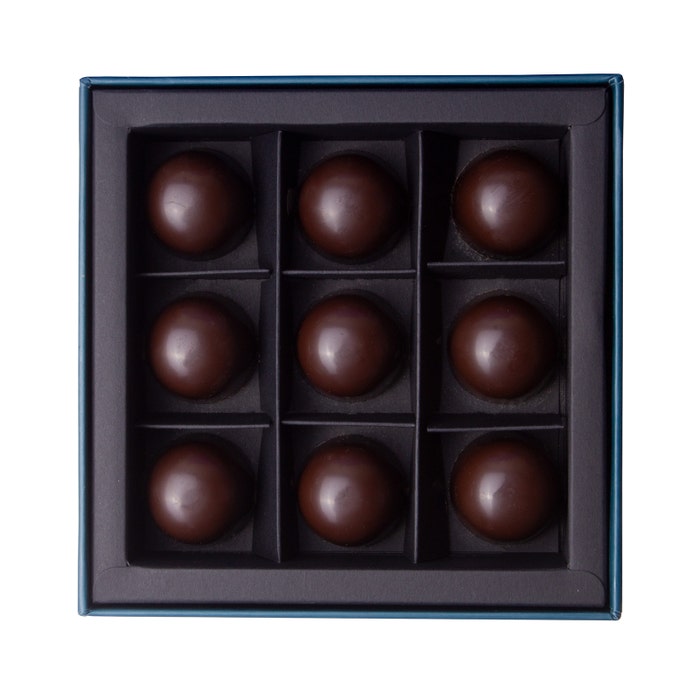 9 Piece Enrobed Dark Whole Roasted Hazelnut Giftbox