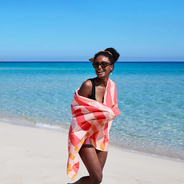 Dock & Bay | Beach Towel Clubhouse Collection - XL Raspberry Road | Shut the Front Door