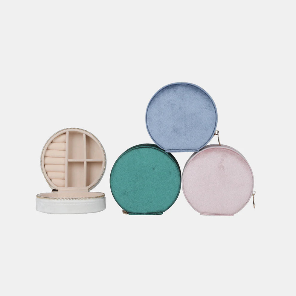 Antigone | Brydie Round Jewellery Box - Blush | Shut the Front Door