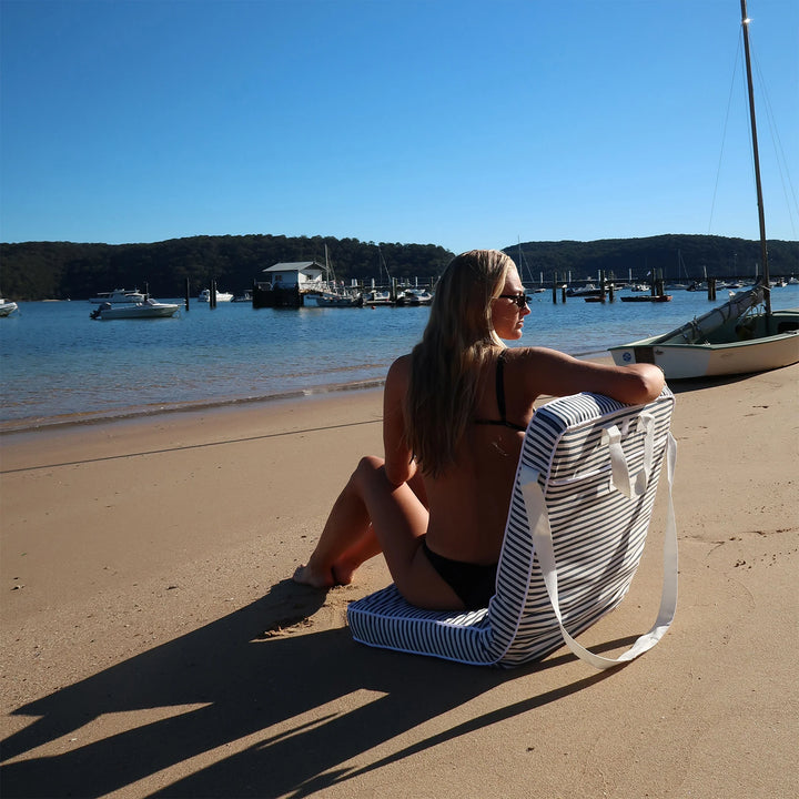 Sunnylife | Take Anywhere Folding Chair - Resort Stripe | Shut the Front Door