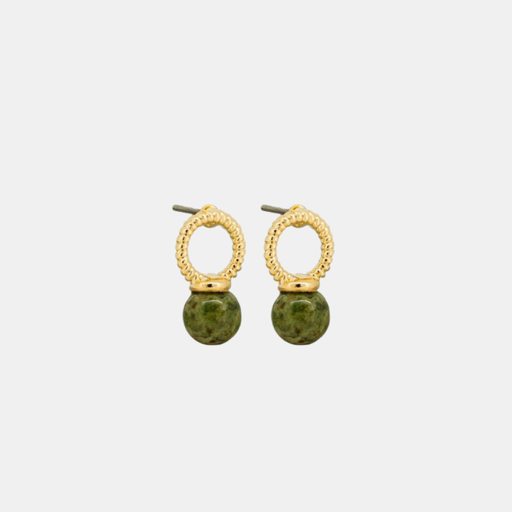 Tiger Tree | Earrings Porta Bell - Green | Shut the Front Door