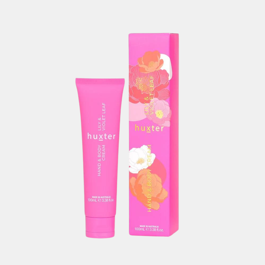 Huxter | Hand & Body Cream Boxed - Lily & Violet Leaf 100ml | Shut the Front Door