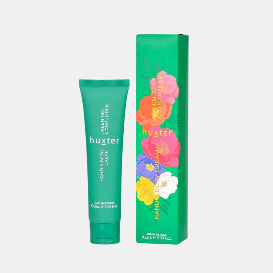 Huxter | Hand & Body Cream Boxed - Green Tea & Cucumber 100ml | Shut the Front Door