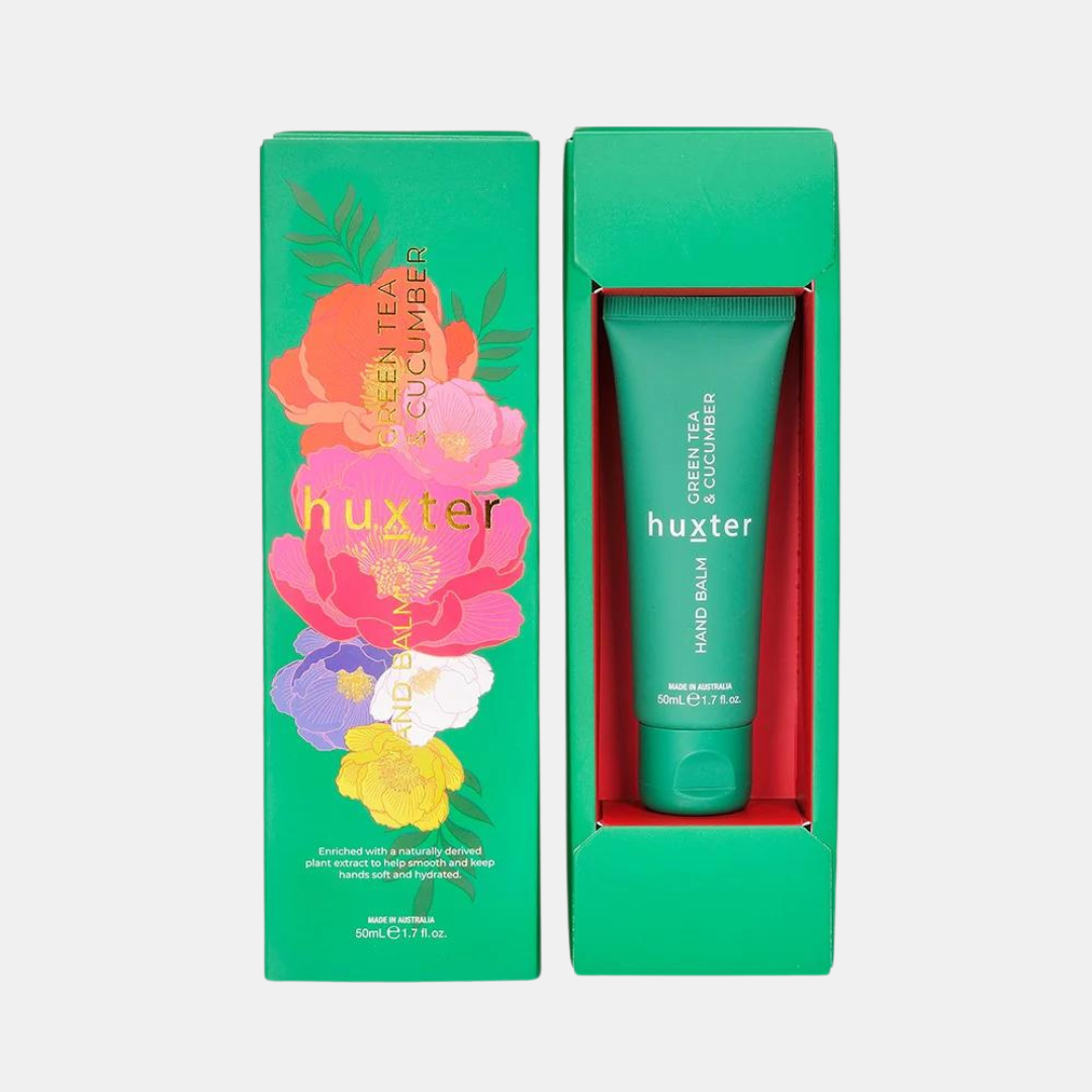 Huxter | Hand Balm Gift Box - Green Tea & Cucumber 50ml | Shut the Front Door