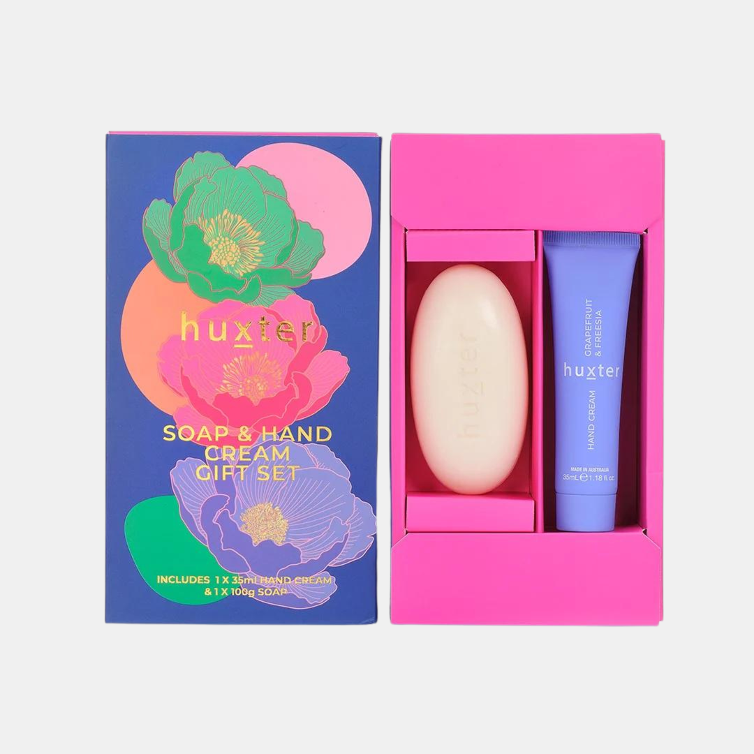 Huxter | Soap & Hand Cream Gift Box - Grapefruit & Freesia | Shut the Front Door