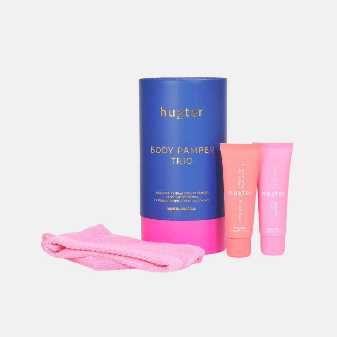 Huxter | Body Pamper Trio - Cobalt Blue w Fuchia | Shut the Front Door