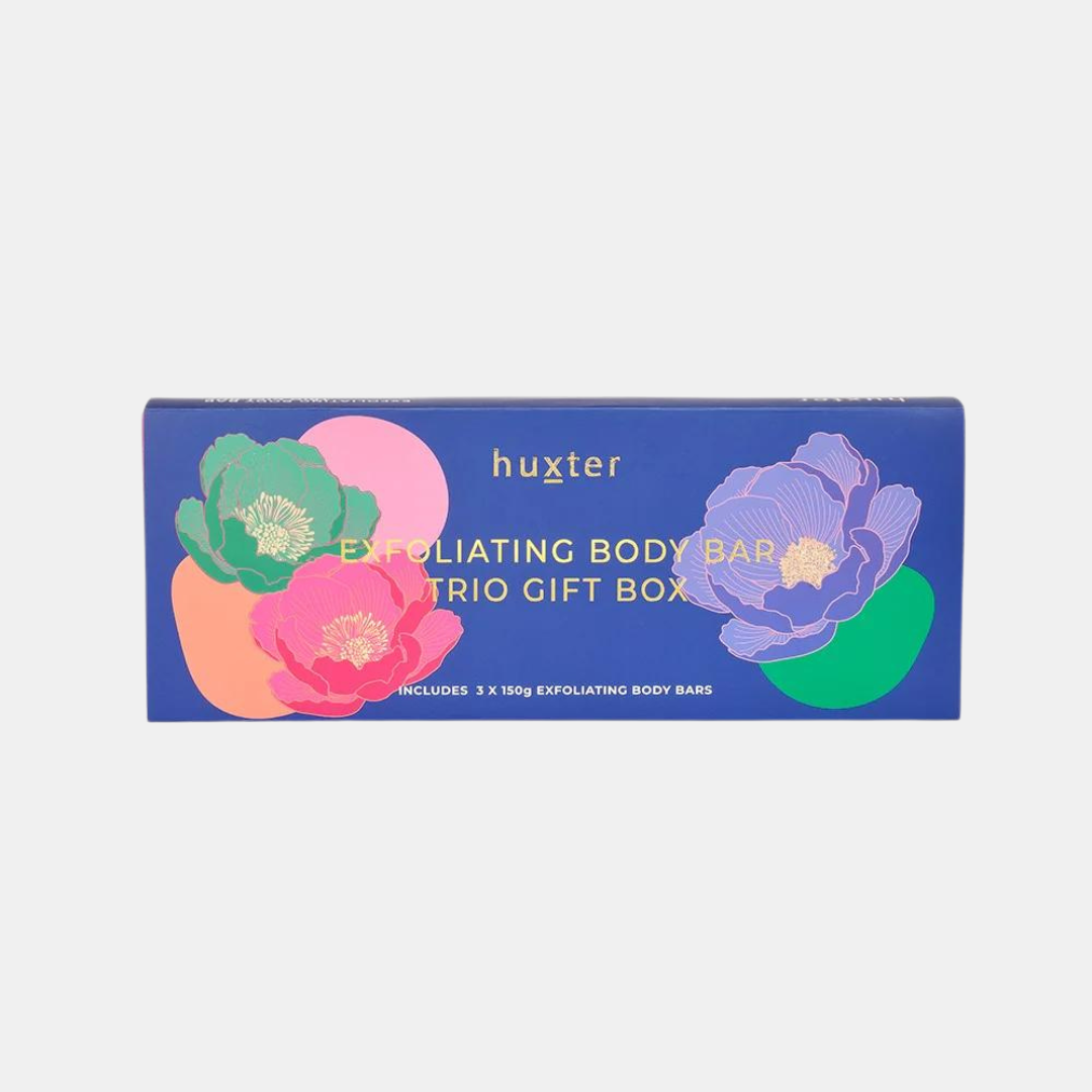 Huxter | Exfoliating Body Bar Trio - Grapefruit & Freesia 150gm | Shut the Front Door
