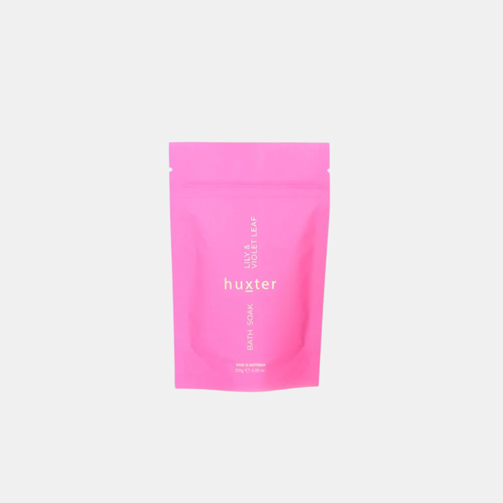 Huxter | Bath Soak - Lily & Violet Leaf 120gm | Shut the Front Door