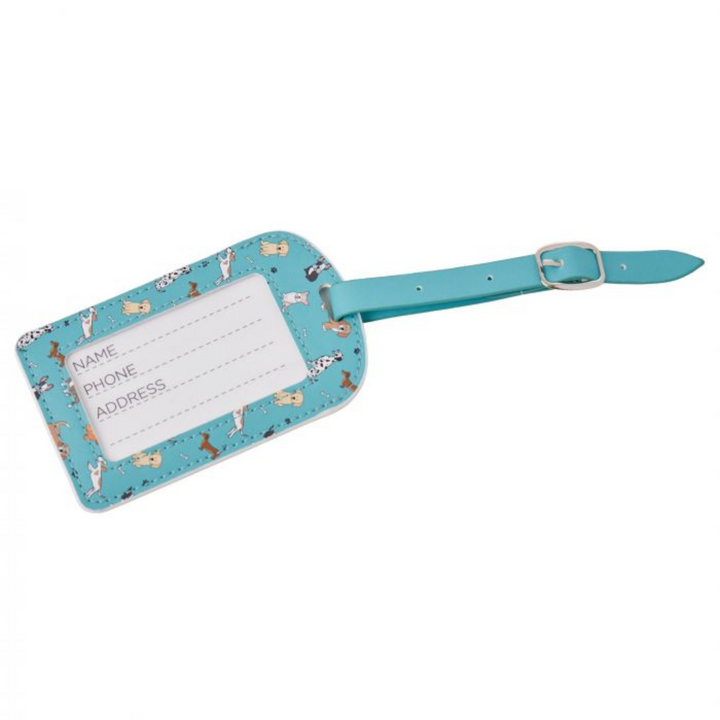 The Dog Collective | Dog Luggage Tag - Teal | Shut the Front Door