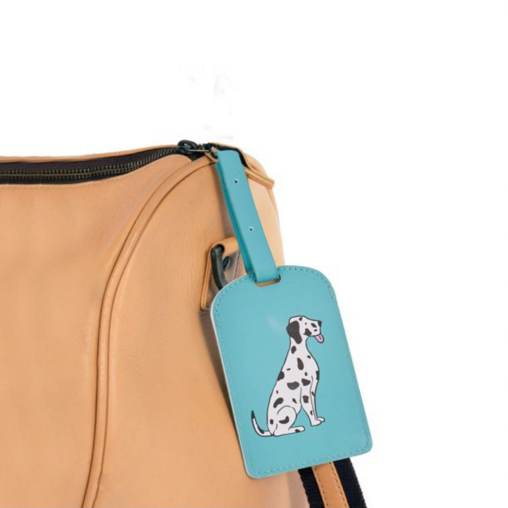 The Dog Collective | Dog Luggage Tag - Teal | Shut the Front Door
