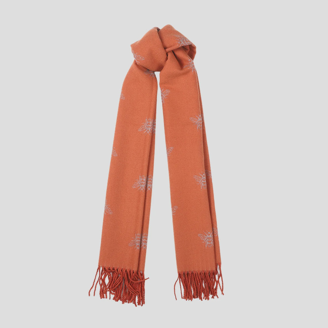 Antigone | Honey Bee Double Sided Scarf - Orange | Shut the Front Door