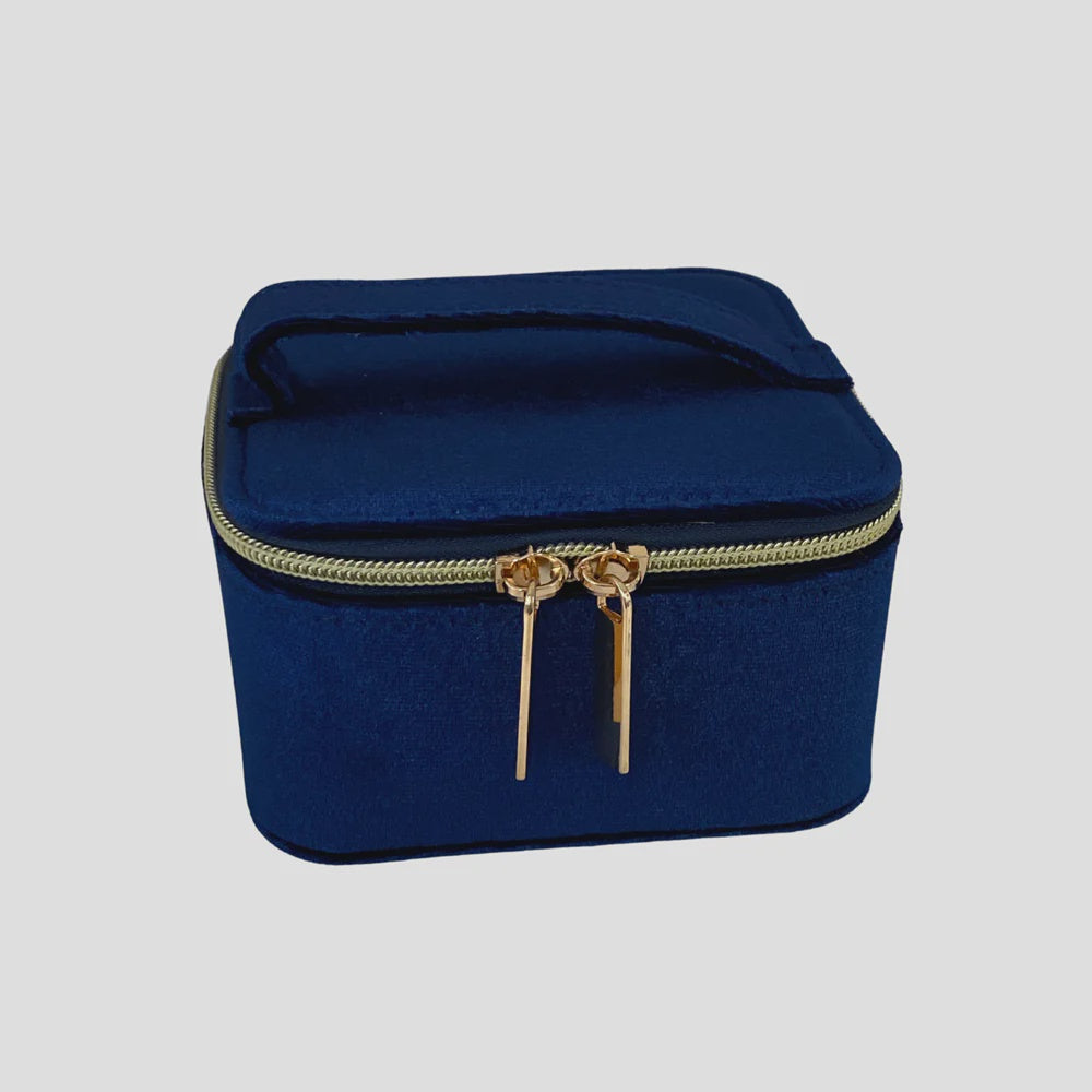 Antigone | Evie Sq Jewellery Box - Blue | Shut the Front Door
