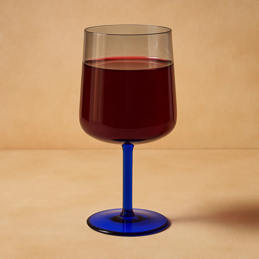 Garcia | Wine Glass 450ml - Grey Blue | Shut the Front Door