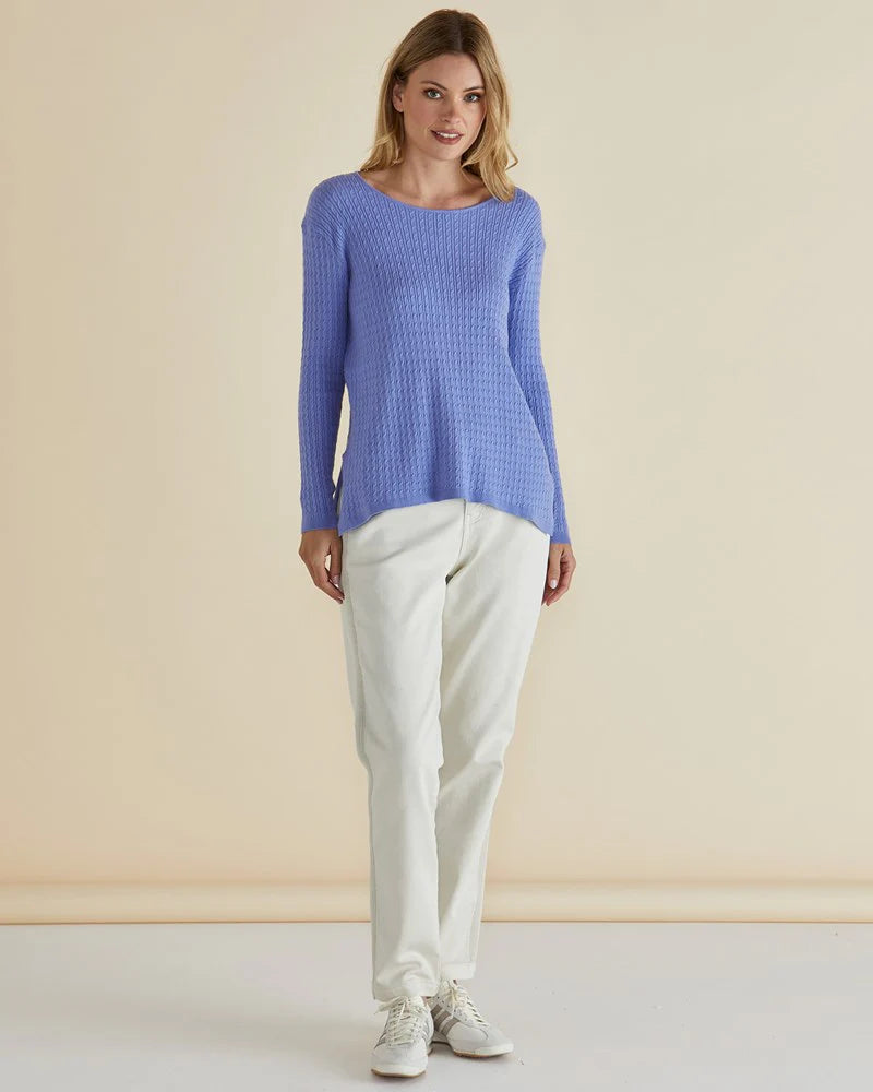 Betty Basics | Cable Mini Jumper - Powder Blue | Shut the Front Door