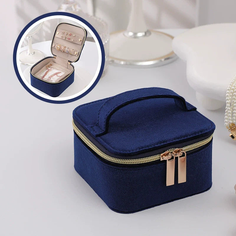 Antigone | Evie Sq Jewellery Box - Blue | Shut the Front Door